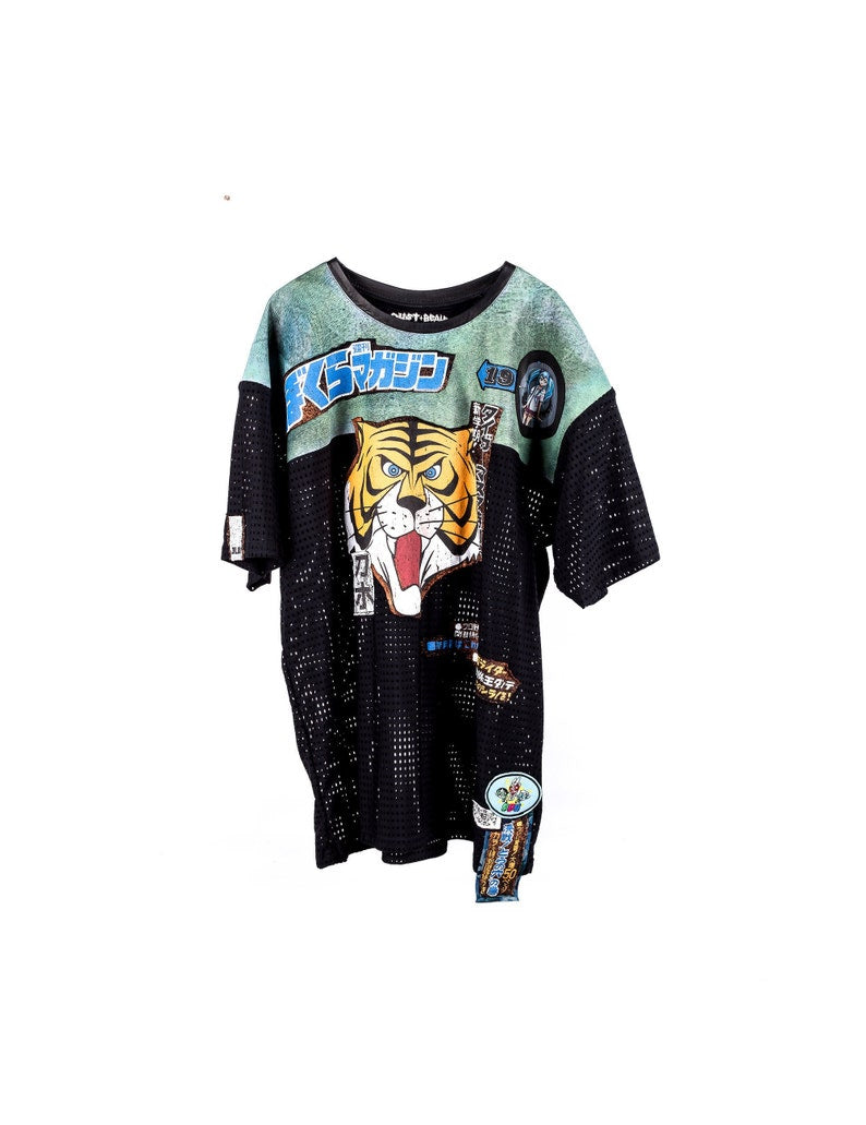 Tiger Wave Anime Sports ONE OF A KIND Oversize T-shirt – Jungle Tribe LA