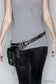 BLASTER 3.0 Black Leather Holster Hip Waist Bag Leg Bag and Shoulder Bag