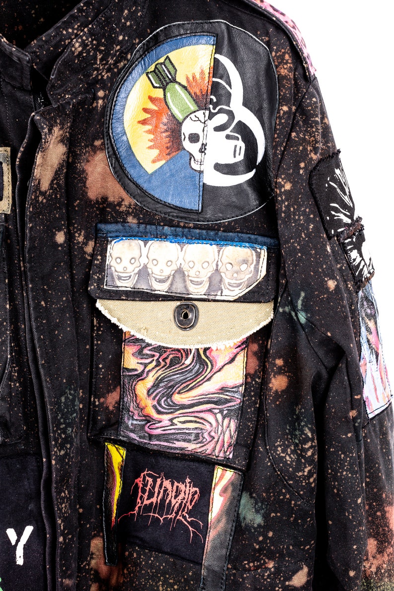 Cyberpunk Rave Dinosaur DustandBeau x NiceCollective Men's Jacket